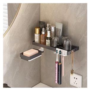 Stunning Gold-Plated Metal Rectangular Frame Ribbed Clear Glass Insert Three Arch Loops Customized Minimalist Design Stand - Product Image 5