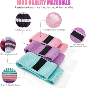 Banda de Resistencia de Tela para Cadera y Glúteos, para Entrenamiento de la Parte Inferior del Cuerpo, Accesorios de Fitness al por Mayor OEM y Personalización de Marca - Product Image 5