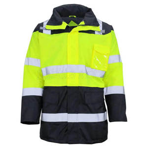 Premium Custom Reflective Hi Vis Winter Waterproof High Visibility Reflective Work Jacket for Construction Traffic <b>Road</b> Security - Product Image 1