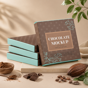 Caja de Papel Plegable Reciclada de Lujo para Alimentos |   Caja de Cartón para Empaque de Regalos y Dulces de Chocolate con Logotipo Personalizado, para Empacar Alimentos Premium - Product Image 1