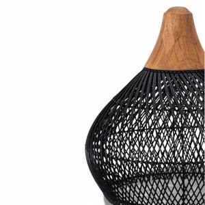 Lámpara Colgante de Mimbre Tejida a Mano, Moderna, con Pantalla de Bambú y Madera de Teca, para Decoración de Restaurantes, Hoteles y Hogares - Product Image 3