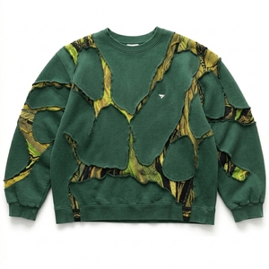 <b>Men's</b> Oversized 100% Cotton Panelled Sweatshirt Solid Color Round Neck <b>Pullover</b> Knitted Anti Pilling Streetwear - Product Image 2