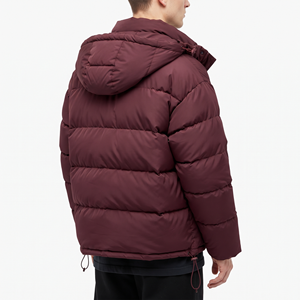 <b>Men</b> Winter Puffer Jacket Hooded Quilted <b>Warm</b> Full Zip Padded <b>Coat</b> Casual Outdoor Jacket Custom Logo Wholesale Manufacturer - Product Image 3