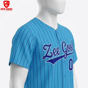 Camiseta de Béisbol Personalizada con Nombre y Logotipo, al por Mayor, Estilo Vintage a Rayas, Sublimada, para Jóvenes, Ropa de Béisbol y Sóftbol, Camisetas de Béisbol - Product Image 4