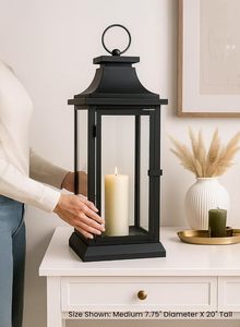 Farol Decorativo Moderno de Metal para Velas, Ideal para Hogar, Jardín, Patio, Restaurante, Hotel, Bodas y Eventos, Decoración Luminosa al por Mayor - Product Image 5