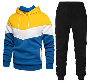 Ensemble de survêtement streetwear 2 pièces personnalisé pour homme en molleton technique brodé, sweat à capuche et pantalon de jogging, collection automne-hiver, vente en gros - Product Image 4