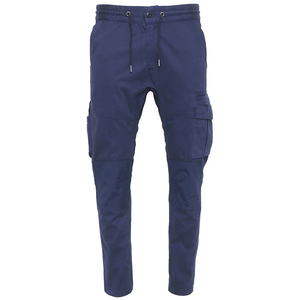 Cotton Canvas Casual Straight Elastic Waist Drawstring Narrow Foot Cuffed <b>Waterproof</b> Custom Logo Men's <b>Working</b> <b>Pants</b> - Product Image 2