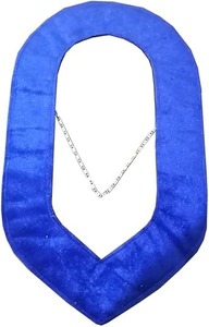 12 Pièces de Régalia Maçonnique Maître Maçon : Collier en Chaîne Métallique Argentée avec Support Bleu Antidérapant et Anneaux de Chaîne Métalliques - Product Image 3