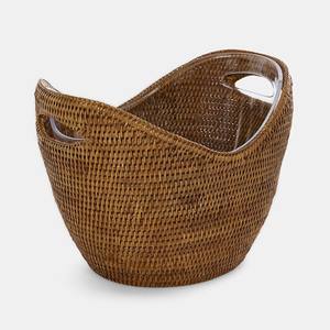 Enfriador de botellas de vino de ratán, cubo enfriador para exhibición de bebidas y tina decorativa para bebidas - Product Image 4