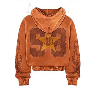 Sweat à capuche zippé personnalisé pour homme en molleton 100 % coton épais, séchage rapide, coupe-vent, écologique, coupe classique, style streetwear vintage - Product Image 6