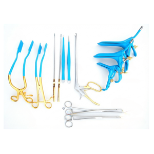 Juego de Instrumentos Quirúrgicos Manuales Reutilizables de Acero Inoxidable de Alta Calidad: Espéculo, Pinzas, Retractores Leep, Cureta Kevorkian - Product Image 3
