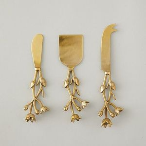 Nouvel arrivage : Ensemble de couverts de luxe en acier inoxydable avec manche en forme de palmier – Vaisselle tropicale - Product Image 6