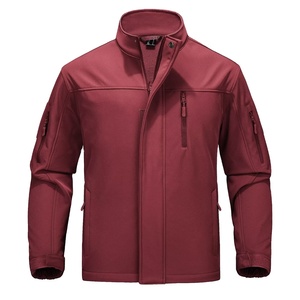 Veste matelassée à capuche softshell, décontractée pour le printemps, imperméable, doublée de lin, avec plusieurs poches et poignets ajustables - Product Image 1