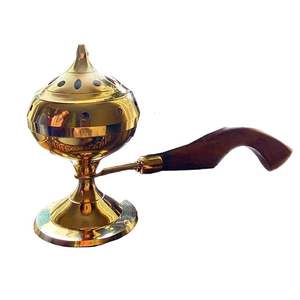 Quemador de Incienso de Metal Hecho a Mano con Base Estable, Uso Religioso, Compatible con Incienso Indio 100% Natural y Ecológico - Product Image 2