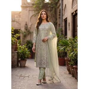 Ensemble de costume de mariage pour femmes, au design élégant, idéal pour les fêtes et les événements traditionnels. Achetez directement auprès du fournisseur. - Product Image 1