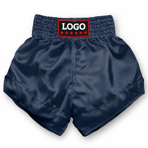 Shorts de Muay Thai personnalisés de haute qualité, style traditionnel, satin premium, coupe large, respirants, légers, vêtements de combat pour hommes - Product Image 2