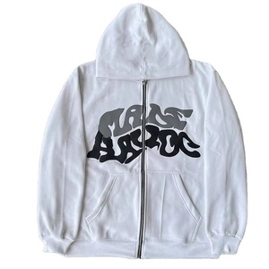 เสื้อฮู้ดพิมพ์ลายพัฟฟ์ สตรีทแวร์ รุ่นใหม่ สำหรับผู้ชาย ผ้าเฟรนช์เทอร์รี่หนานุ่ม ทรงโอเวอร์ไซส์ สไตล์ลำลอง - Product Image 2