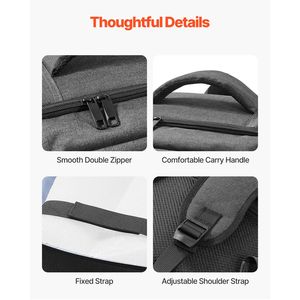 Mochila Doble para PS5, Bolsa de Viaje Impermeable de Nailon para Playstation 5 y PS5 Slim, Forro Interior Suave con Separador Acolchado - Product Image 3
