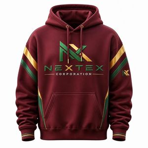 Sudadera con Capucha Personalizada para Hombre, Manga Larga, Diseño Gráfico en Bloques de Color, con Bolsillo Canguro - Product Image 3