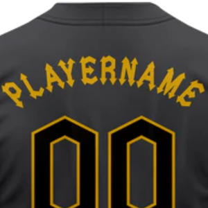 Charcoal Gray Baseball Jersey Short Sleeve Button Down Custom Team Uniform Breathable <b>Athletic</b> Sports Shirt - Product Image 6