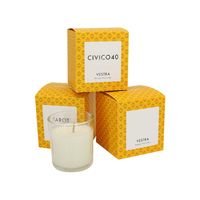 Boîte à bougies en papier recyclable de luxe avec impression de logo personnalisé, boîtes pliantes en carton pour bougies
