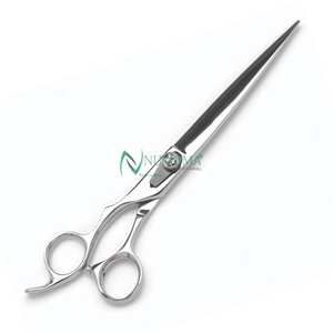 Ciseaux de coiffure professionnels faits à la main pour barbiers, lame affûtée, design pliable, pour droitiers, en acier inoxydable, logo personnalisé - Product Image 4