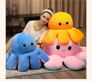 Aika - Peluche de <span class=keywords><strong>Pulpo</strong></span> <span class=keywords><strong>Reversible</strong></span> <span class=keywords><strong>Gigante</strong></span> Personalizado al por Mayor, Juguete de Peluche para Niños, Decoración del Hogar - Product Image 1