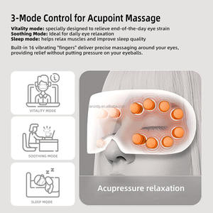 2026 Neues Smart Eye Massage gerät Dampf therapie Trockene Augen Musik entlastung Intelligente heiße Maske lindert Augenringe Schwellungen tragbar - Product Image 5