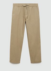 Pantalones Chinos de Sarga para Hombre de Alta Calidad, de Secado Rápido, con Cordón, Holgados, Transpirables, para Uso Casual de Verano, con Logotipo Personalizado - Product Image 3