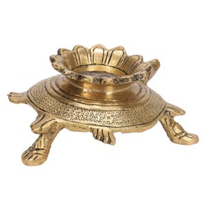 Conque en laiton 100% pur sculptée Ganesha, objet décoratif attrayant pour temple et maison, pour la Pooja - Product Image 6