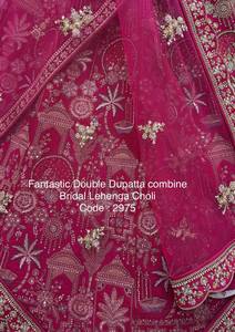 ชุดเลเฮนกา โจลี ดูปัตตา สีชมพูเจ้าสาว ปักลายหนัก หรูหรา สำหรับงานแต่งงาน ออกแบบโดยดีไซเนอร์อินเดีย ปากีสถาน ชุดเจ้าสาวแบบเร็วทันใจ - Product Image 6