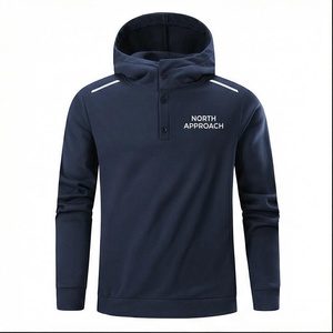 Sudadera con Capucha para Hombre North Approach, Corte Regular, Secado Rápido, Tejido de Punto, 100% Algodón, Bolsillo Sólido, Ropa Casual de Invierno - Product Image 1