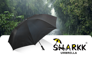 Sharkk DICTATOR 59 2 Fold Heavy Duty Black <b>Umbrella</b> for Men <b>Windproof</b> Travel Rain <b>Umbrella</b> with Strong Alloy Frame - Product Image 6