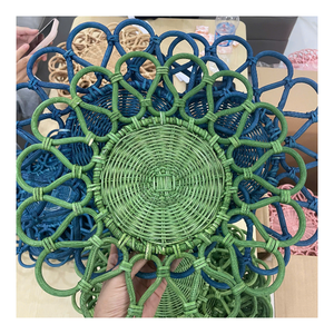 Woven Rattan <b>Plate</b> for Dining Table and Decorative Use with Custom Orders and Factory Pricing - Product Image 2
