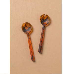 Resin Custom Handmade Epoxy 10ml Mirror Finish Long Handle Serving Spoon Eco-Friendly Party Decorative <b>Kitchen</b> Utensil Food Safe - Product Image 6