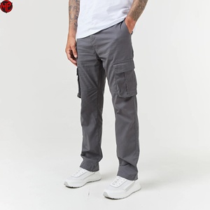 Pantalon cargo pour homme, pantalon de travail multi-poches, pantalon décontracté léger pour l'extérieur et le quotidien, pantalon cargo de couleur unique - Product Image 1
