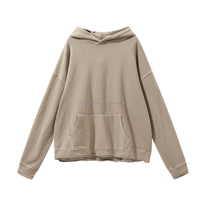 Sudadera con capucha de ácido Vintage de peso pesado para hombre, sudadera de invierno teñida lisa con logotipo personalizado en relieve, Jogger - Product Image 5