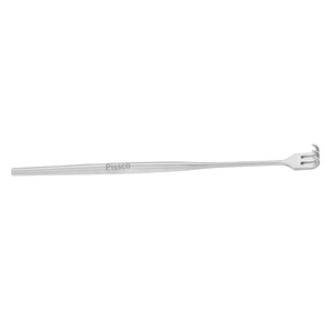 PISSCO Retractor Small Curve 165 mm 6.12" 3 Prongs Sharp Depth 5 mm Width 7 mm Non Sterile Single Ended Skin Hook Retractor - Product Image 6