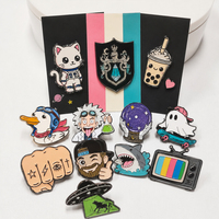 Aangepaste Magic Academy Emaille Pins Ha-rry School Badge Metal Reversspeld Po-tter Set Mythische Uil Griffin Toverboek Heksenhoed Broche