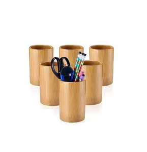 High Selling Standard Quality Modern Square Wooden Pen Holder Best Seller for Home Office Table Top Decoration Use - Product Image 1