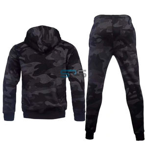 Conjunto Deportivo Unisex Ecológico con Logotipo Personalizado, Venta al Por Mayor, Marca Privada, Cierre de Cremallera, 2 Piezas, 100% Algodón, con Capucha - Product Image 1