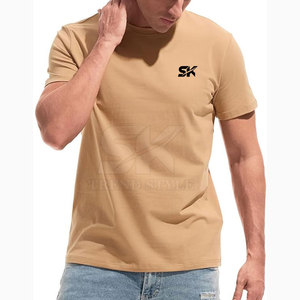 Diseña tu Propio Logotipo, Camiseta Básica Lisa con Cuello Redondo, Camiseta Informal para Hombre - Product Image 4
