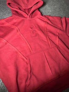 Red <b>Men</b> Hoodie Pullover Sweatshirt Hooded <b>Sweat</b> <b>top</b> with Front Pocket Casual Streetwear - Product Image 6