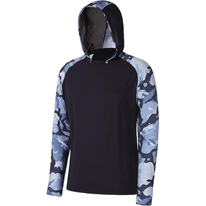 Factory Custom Performance Hoodie Long Sleeve Men's UPF 50 Performance Fishing Shirt <b>Cooling</b> Feature Quick Dry - Product Image 4