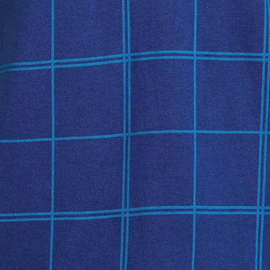 Polo à manches courtes pour homme, bleu à carreaux, coupe classique, tissu Oxford tissé, haute qualité, personnalisable avec broderie ou impression. - Product Image 6
