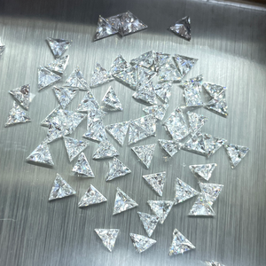 Diamantes Naturales Blancos Corte Triangular Color D Piedras Sueltas para Hacer Pulseras - Product Image 3