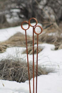 Estacas de acero resistentes para jardín, para paisajismo exterior, arte decorativo para patio, soporte para plantas, marco de soporte. - Product Image 5