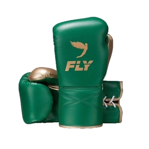Nouvel ensemble d'équipement de boxe en cuir vert et or pour l'entraînement de la lutte en vol, comprenant un casque, une protection inguinale et des gants à lacets, pour adultes - Product Image 5