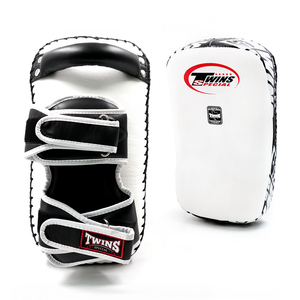 High Quality Twins Black Standard Curved <b>Kick</b> Pads Original Leather Adult Training MMA Muay Thai Pads Target <b>Kick</b> <b>Shields</b> - Product Image 5
