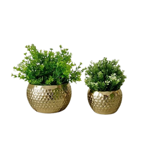 Macetero Plateado de Metal para Decoración de Bodas, Balcón y Sala de Estar, Directo de Fábrica de Artículos de Jardinería - Product Image 2
